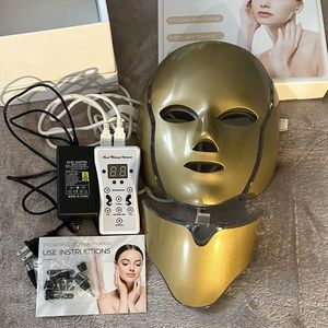 Open Box Never Used 7 LED Light Skin Care Mask for Face & Neck Skin Rejuvenation